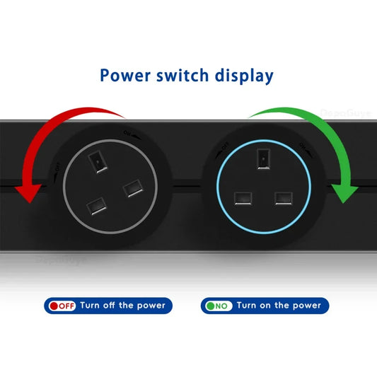 Universal Power Track Socket - Multi-Standard EU/UK/FR/Korea | Premium Wall Mount