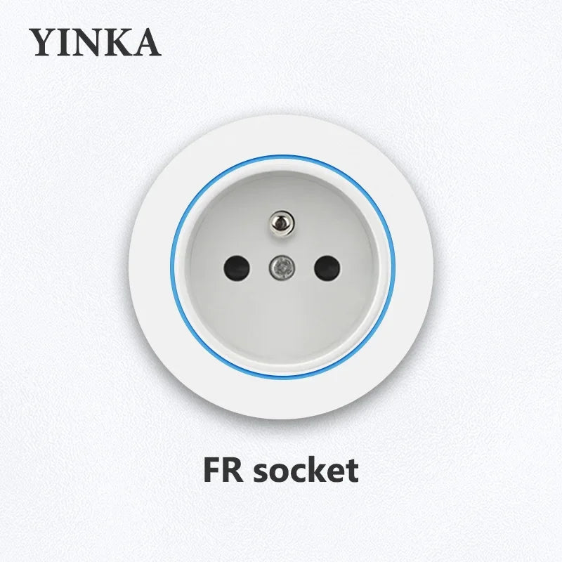 Universal Track Socket with USB - Works with FR/EU/US/UK Plugs | Modern Kitchen Wall Outlet