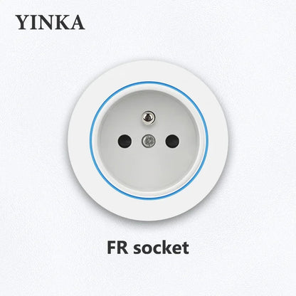 Universal Track Socket with USB - Works with FR/EU/US/UK Plugs | Modern Kitchen Wall Outlet