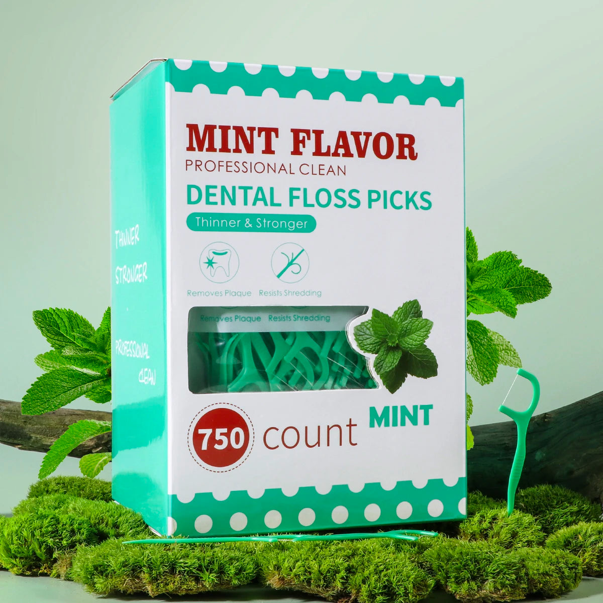 Mint Dental Floss Sticks - Portable Disposable Oral Care