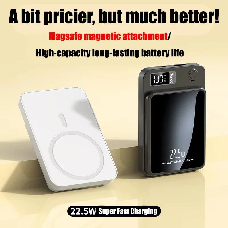 200000mAh Wireless Magnetic Power Bank - 22.5W Fast Charging