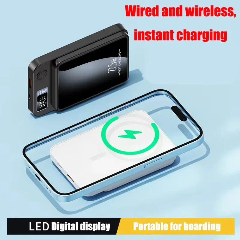 200000mAh Wireless Magnetic Power Bank - 22.5W Fast Charging
