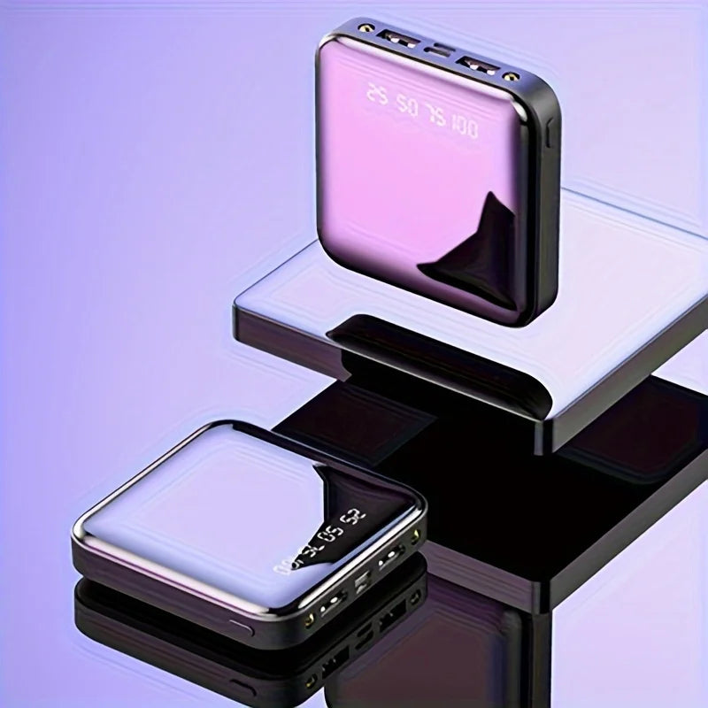 30000mAh Portable Power Bank - Fast Charging 4-in-1 Cable Charger