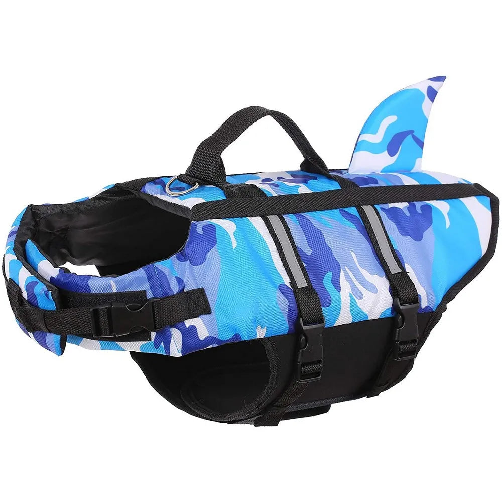 Premium Dog Life Jacket - Buoyant Swimming Safety Vest with Harness