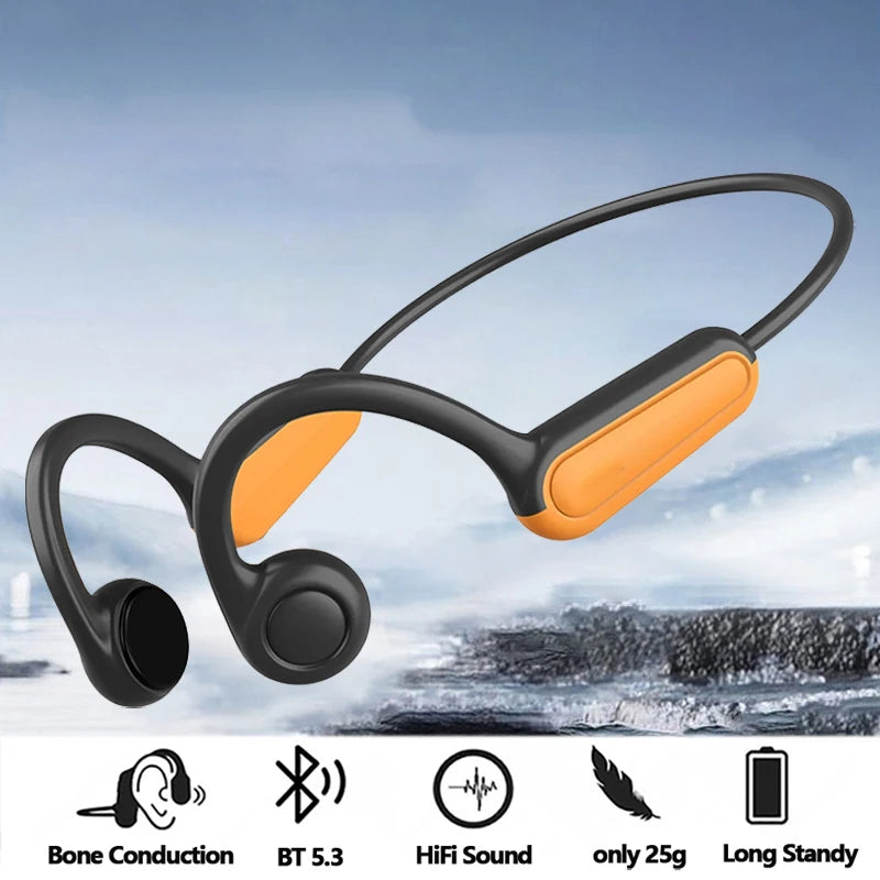 True Bone Conduction Earphones - Bluetooth 5.3 Wireless Sports Headphones