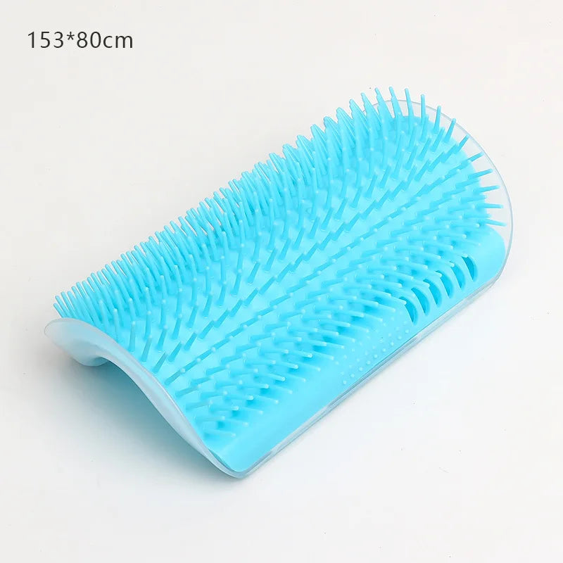 Cat Self-Grooming Corner Massage Brush - Wall-Mounted Hair Removal Tool