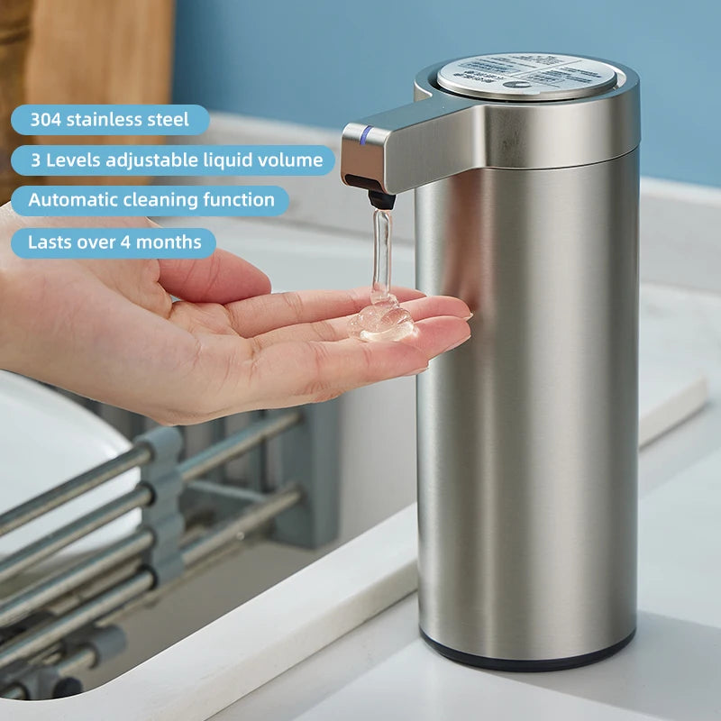 Touchless Automatic Soap Dispenser - Premium 304 Stainless Steel Smart Sensor