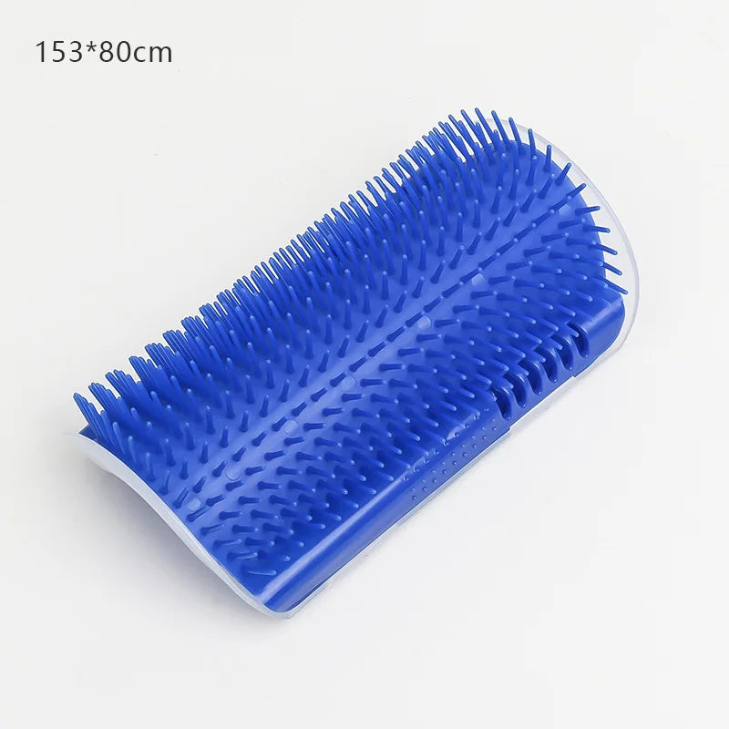 Cat Self-Grooming Corner Massage Brush - Wall-Mounted Hair Removal Tool