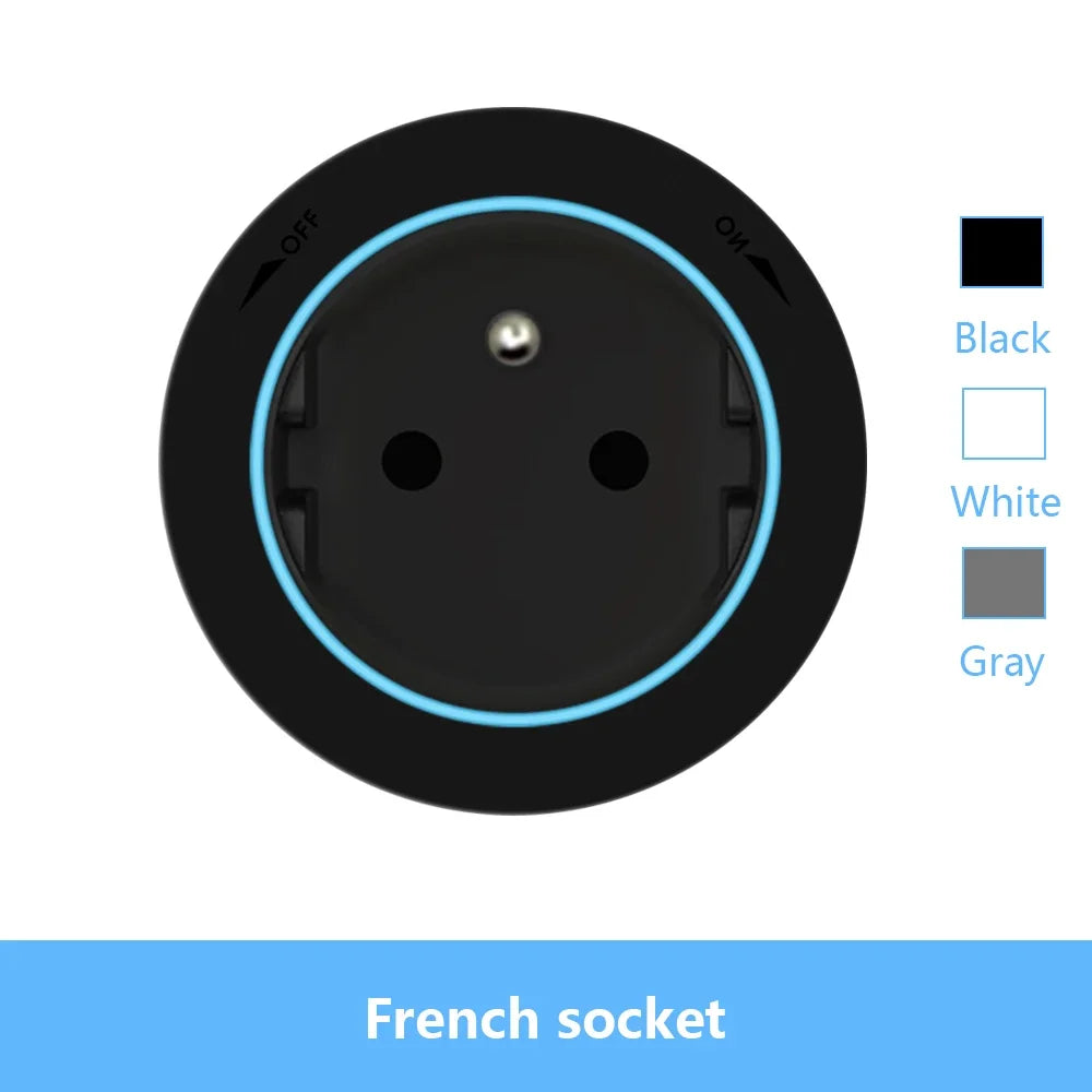 Universal Power Track Socket - Multi-Standard EU/UK/FR/Korea | Premium Wall Mount