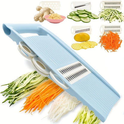 5-in-1 Multi-Functional Vegetable Chopper - Kitchen Mandoline Slicer & Dicer