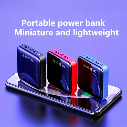 30000mAh Portable Power Bank - Fast Charging 4-in-1 Cable Charger