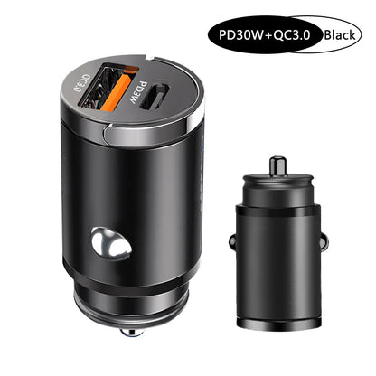 Fast Charging Car Charger Lighter - 30/100W - Mini PD USB Type C - AutoPower