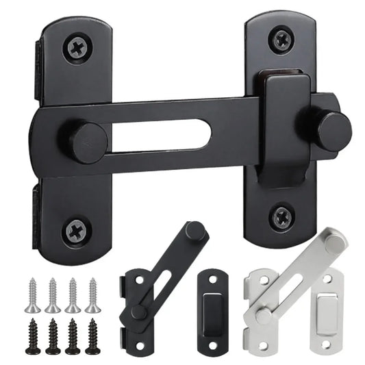 Premium Stainless Steel Toggle Latch - Heavy-Duty 180° Barn Door Lock