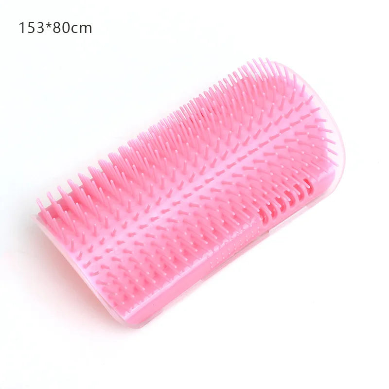 Cat Self-Grooming Corner Massage Brush - Wall-Mounted Hair Removal Tool