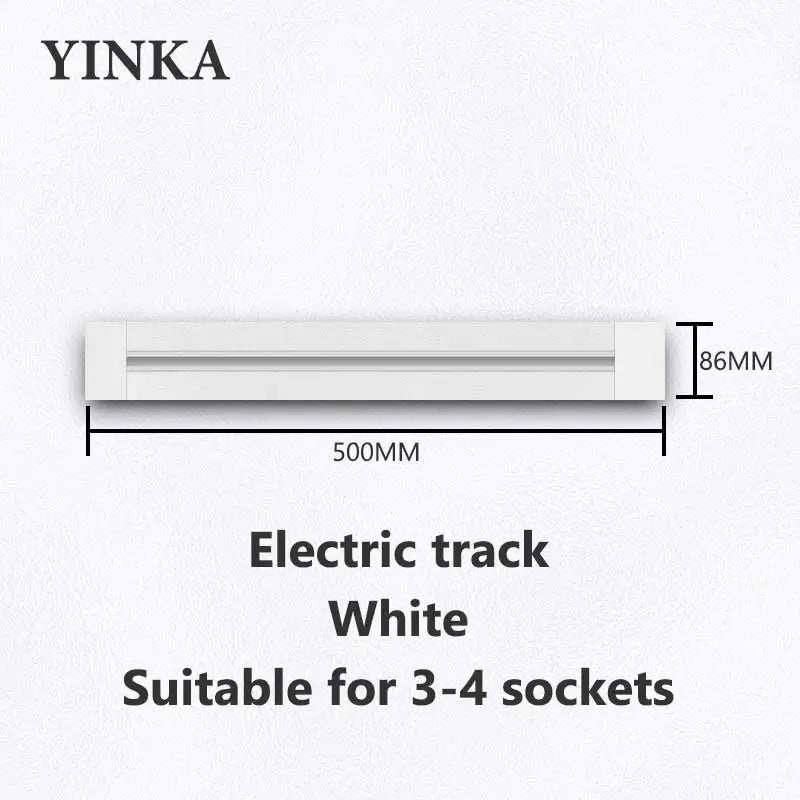 Universal Track Socket with USB - Works with FR/EU/US/UK Plugs | Modern Kitchen Wall Outlet