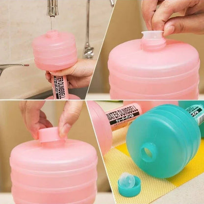 Adjustable Water Dumbbells Set 2pcs - 1000ml Women's Fitness Equipment