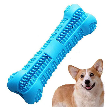 360° Dog Toothbrush Stick - Soft Rubber Dental Care Toy for Small Dogs