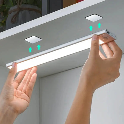 LED Motion Sensor Cabinet Light - Wireless USB Under Cabinet Lighting