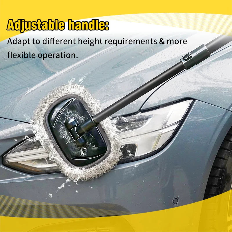 Telescoping Car Wash Mop - Professional Long Handle Brush for Effortless Cleaning