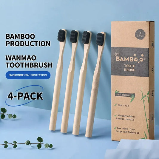 Eco-Luxury Bamboo Toothbrush - Ultra Soft Bristles | Biodegradable & Sustainable