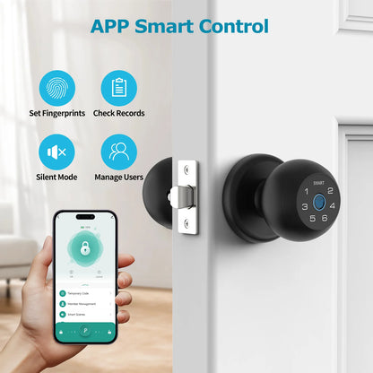 Viladepot Smart Lock - Fingerprint & App Control Electronic Door Lock