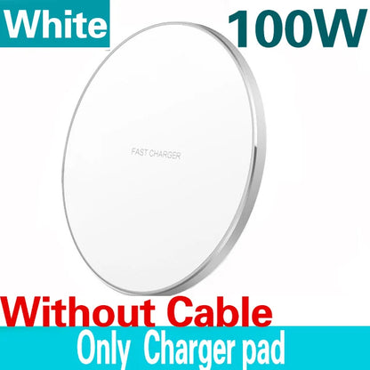 100W Fast Wireless Charger - iPhone & Samsung Galaxy Compatible