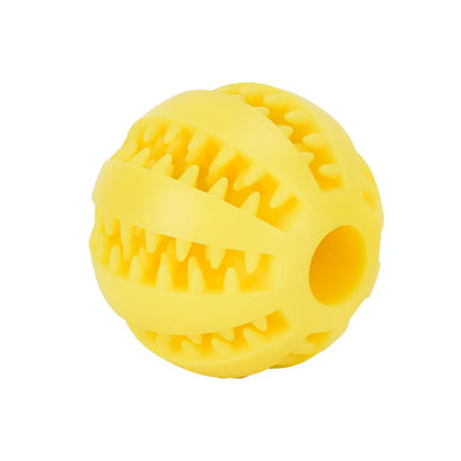 Interactive Dog Toy Ball - Rubber Chew & Treat Feeder