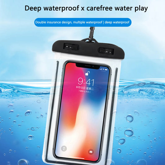 Xiaomi iPhone Huawei Samsung OnePlus Waterproof Phone Pouch - Underwater Bag Case for Swimming & Diving