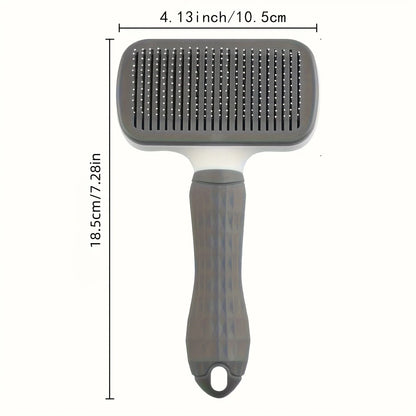Self-Cleaning Pet Grooming Brush - Professional Slicker Comb for Dogs & Cats