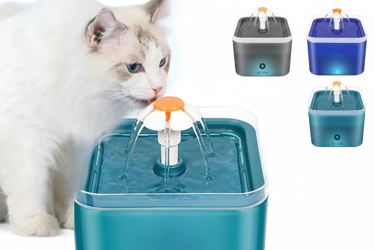 Cat Water Fountain - 2L LED Auto Filter USB Electric Pet Drinker
