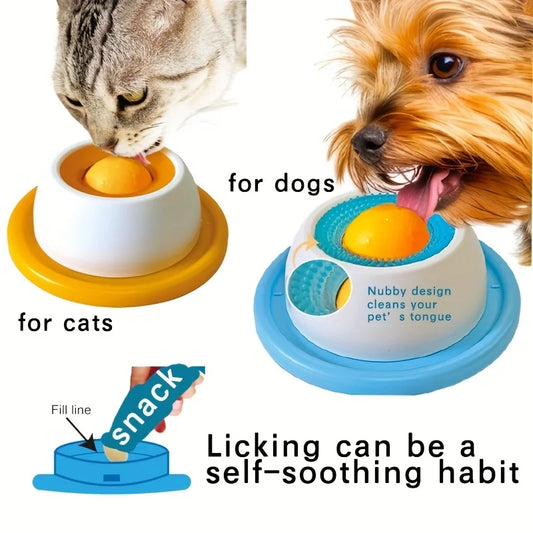 Pet Lick Mat - Slow Feeder Yogurt Plate for Dogs & Cats