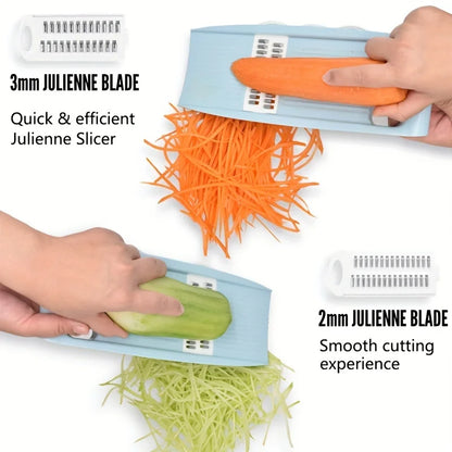 5-in-1 Multi-Functional Vegetable Chopper - Kitchen Mandoline Slicer & Dicer