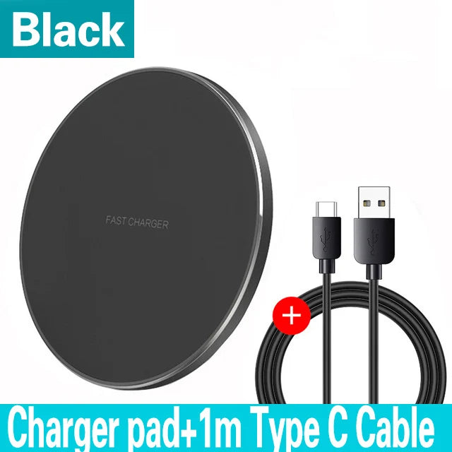 100W Fast Wireless Charger - iPhone & Samsung Galaxy Compatible