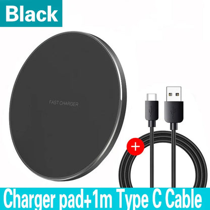 100W Fast Wireless Charger - iPhone & Samsung Galaxy Compatible