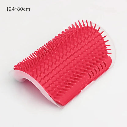 Cat Self-Grooming Corner Massage Brush - Wall-Mounted Hair Removal Tool