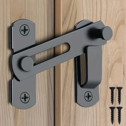 Stainless Steel Barn Lock - 180° Flip Latch with 2 Keys