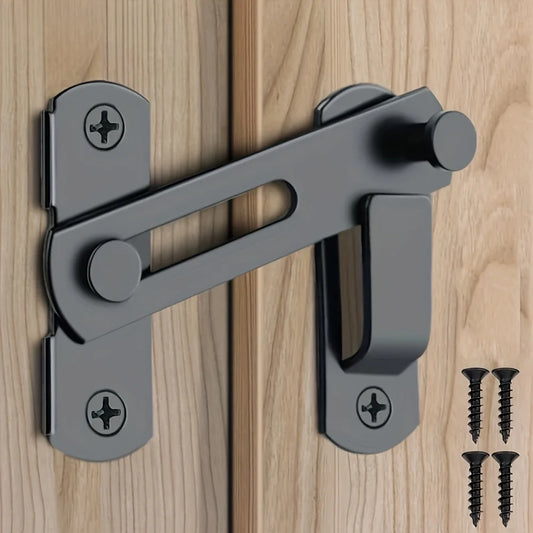 Stainless Steel Barn Lock - 180° Flip Latch with 2 Keys