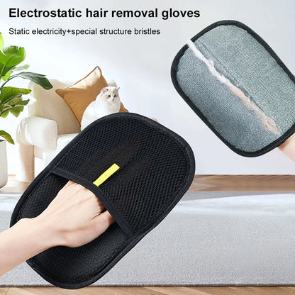 Pet Grooming Glove - Gentle Deshedding Hair Remover for Dogs & Cats