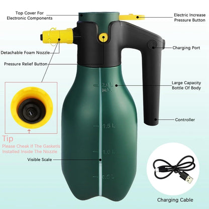 2L Snow Foam Sprayer - High Pressure Car Wash Gun