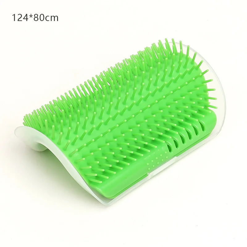 Cat Self-Grooming Corner Massage Brush - Wall-Mounted Hair Removal Tool