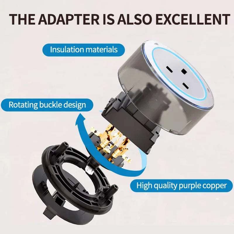 Wall Power Track Socket - Universal EU/UK Standard