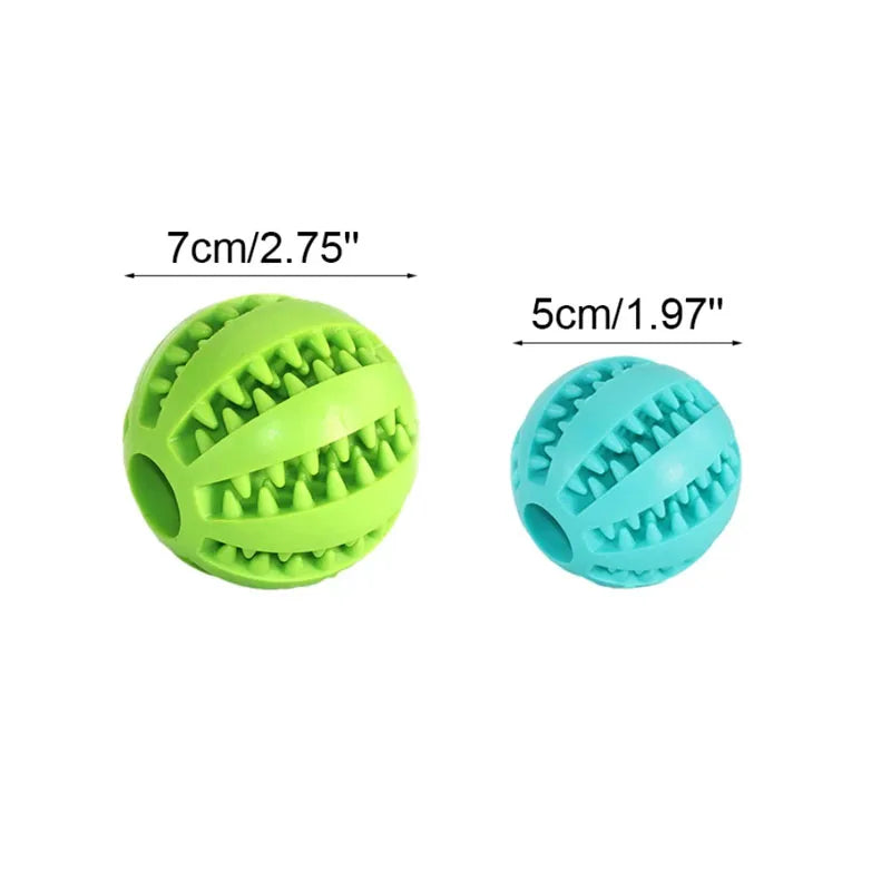 Interactive Dog Toy Ball - Rubber Chew & Treat Feeder