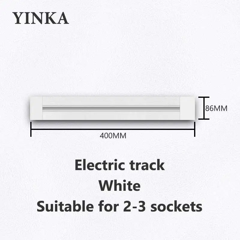 Universal Track Socket with USB - Works with FR/EU/US/UK Plugs | Modern Kitchen Wall Outlet