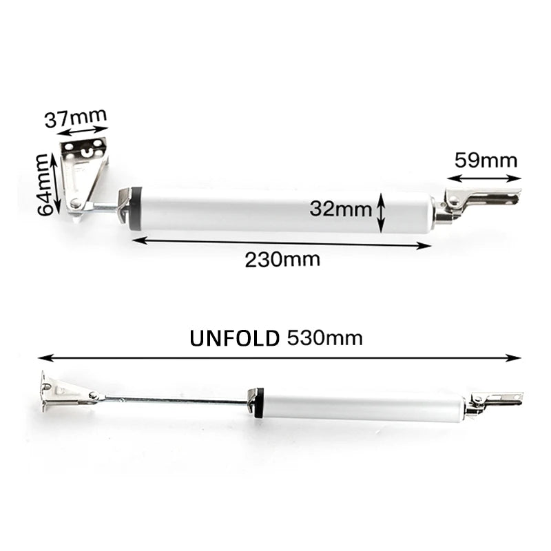 Premium Soft-Close Door Buffer - 90° Auto-Stop Damper for Cabinets & Furniture