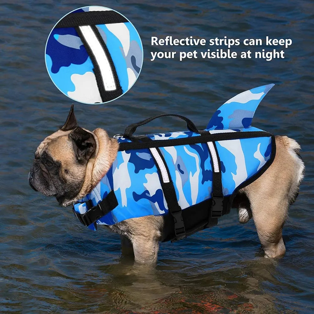 Premium Dog Life Jacket - Buoyant Swimming Safety Vest with Harness