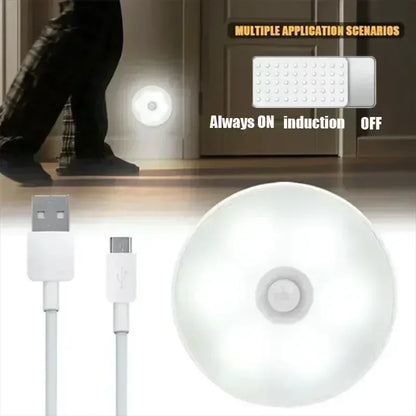 LED Motion Sensor Night Light - USB Rechargeable