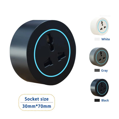 Universal Power Track Socket - Multi-Standard EU/UK/FR/Korea | Premium Wall Mount