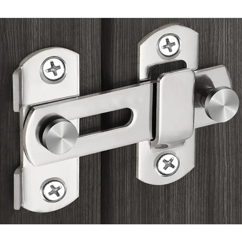 Premium Stainless Steel Toggle Latch - Heavy-Duty 180° Barn Door Lock