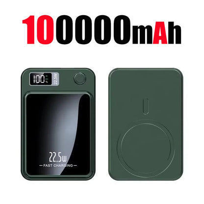 200000mAh Magnetic Wireless Power Bank - MagSafe Fast Charging Portable Battery