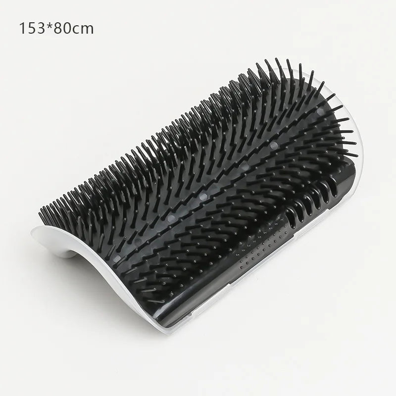 Cat Self-Grooming Corner Massage Brush - Wall-Mounted Hair Removal Tool
